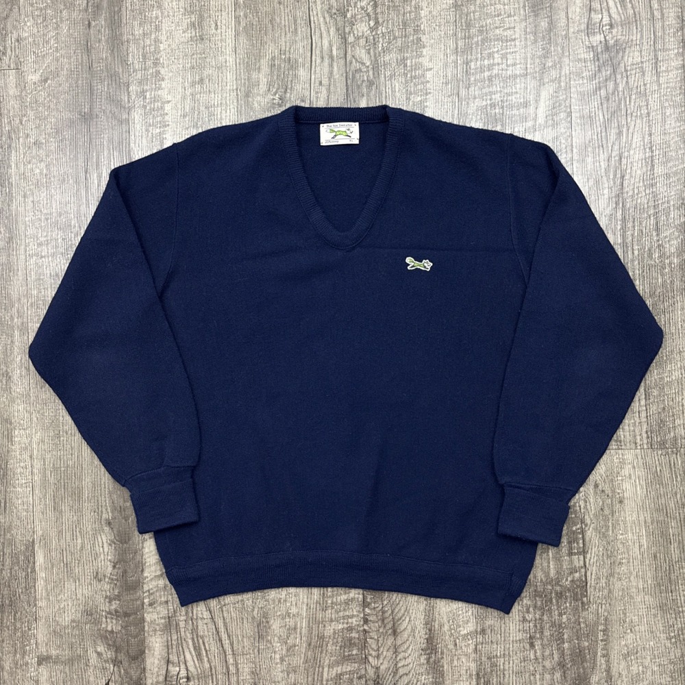 Vintage The Fox JcPenney V Neck Sweater Acrylic